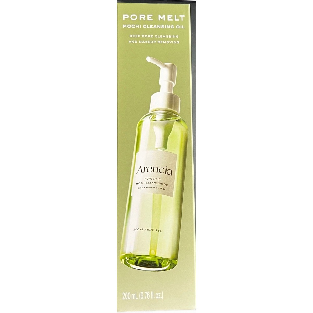Arencia Pore Melt Mochi Cleansing Oil 6.76 oz 200ml Cica Vitamin E Rice NEW